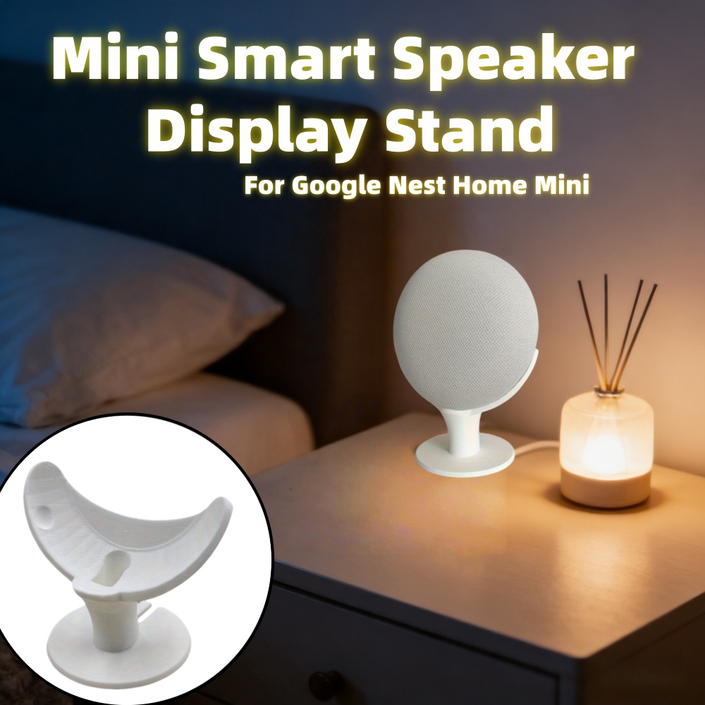 Google Speaker Nest Audio - Stand Speaker Pintar Mini, Rak Penyimpanan