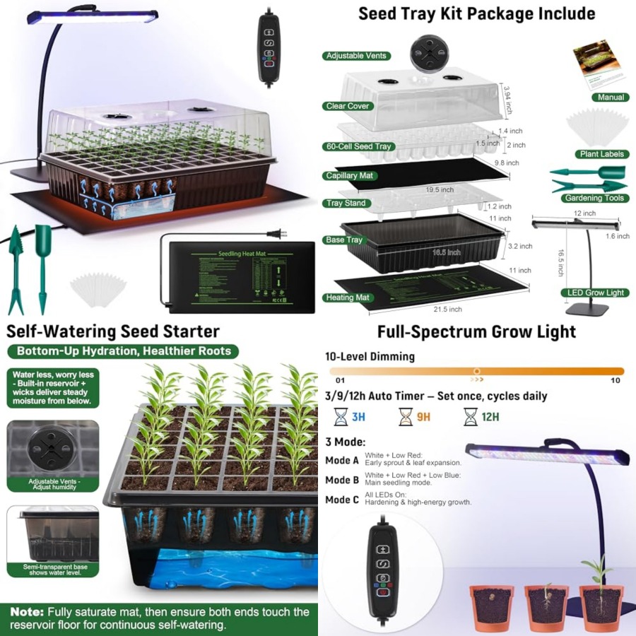 Humidity Dome Kit - Kit Penyemai Benih Otomatis 60 Sel