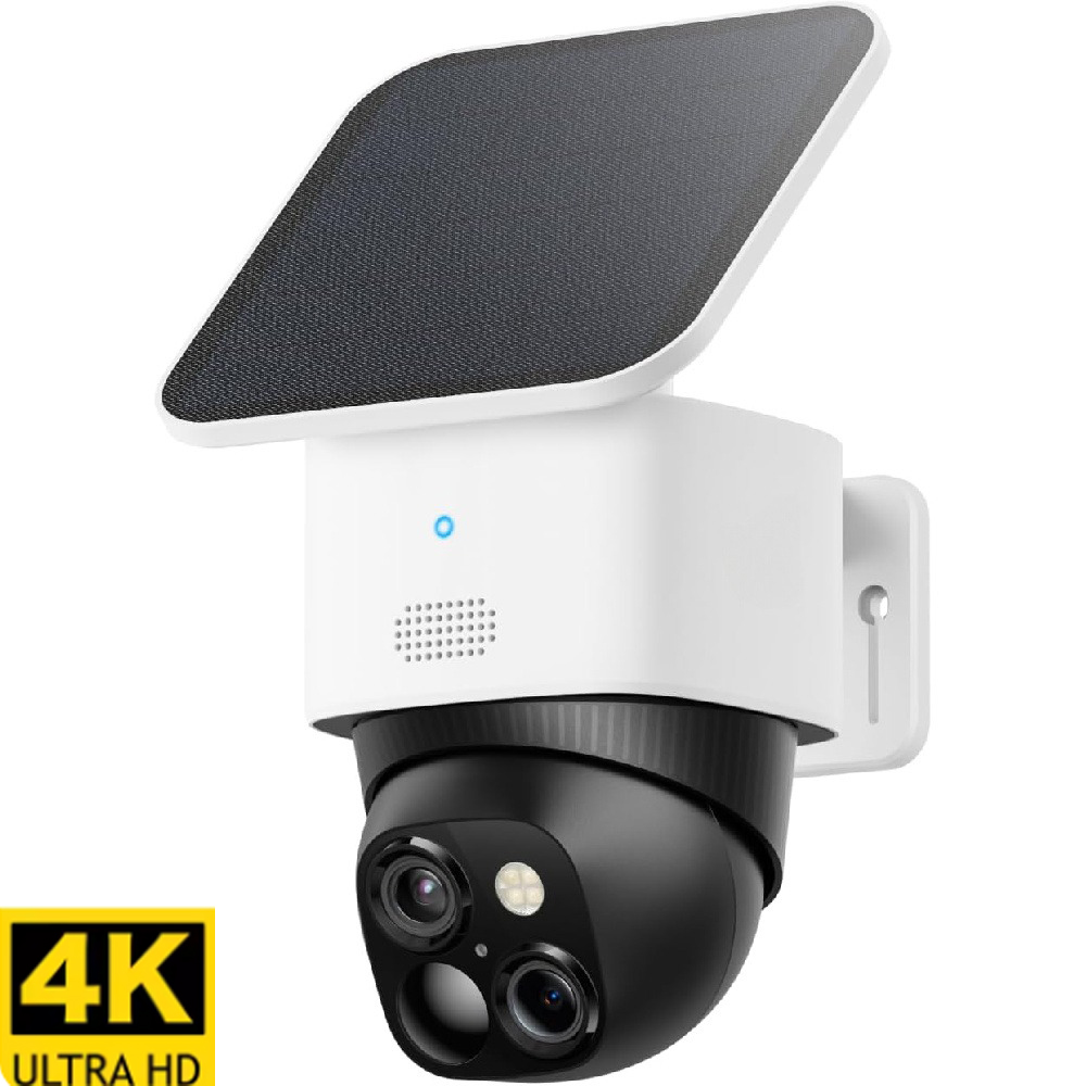 Eufy Camera E220 - Kamera Keamanan Surya Nirkabel 4K Dual