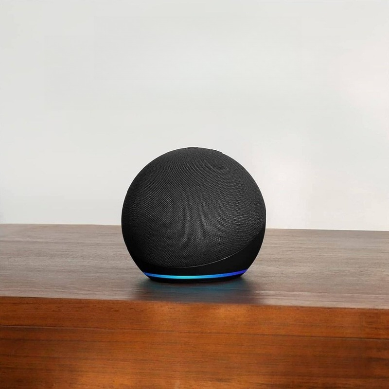 Amazon Speaker Echo Pop - Speaker Pintar dengan Layar Jam |