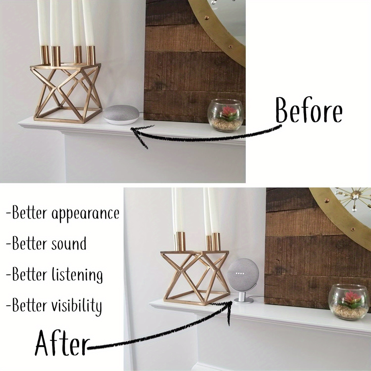 Stand Speaker Pintar Mini, Rak - Google Speaker Nest Audio ulasan dan harga